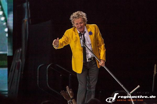 Farbenfroh - Fotos: Rod Stewart live in der Mannheimer SAP Arena 